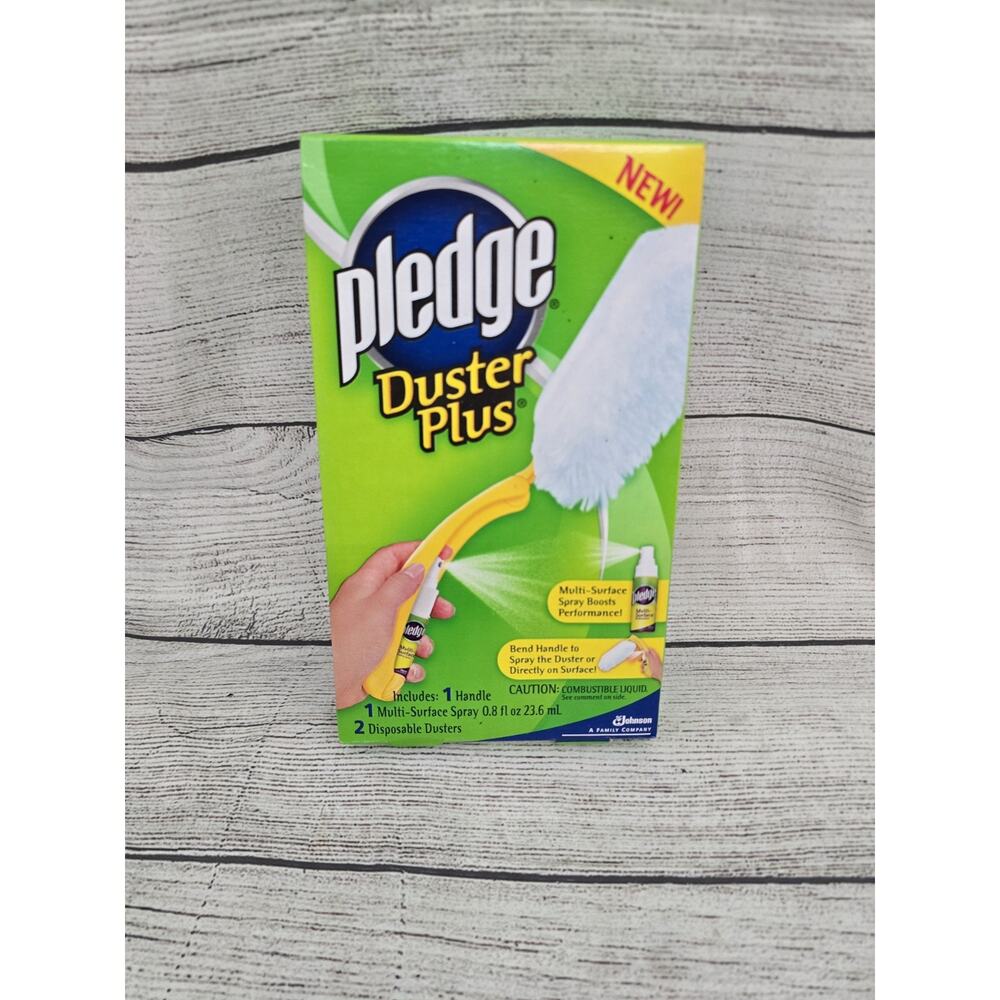 Pledge Duster 1 Handle 1 Multi-Surface Spray 2 Disposable Dusters NEW 2006